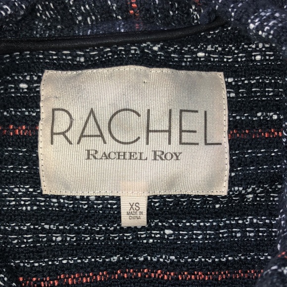 Rachel Roy hooded short sleeve button up baja style pull over - Picture 4 of 6